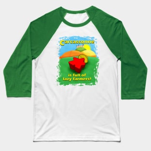 Lazy Carcassonne Baseball T-Shirt